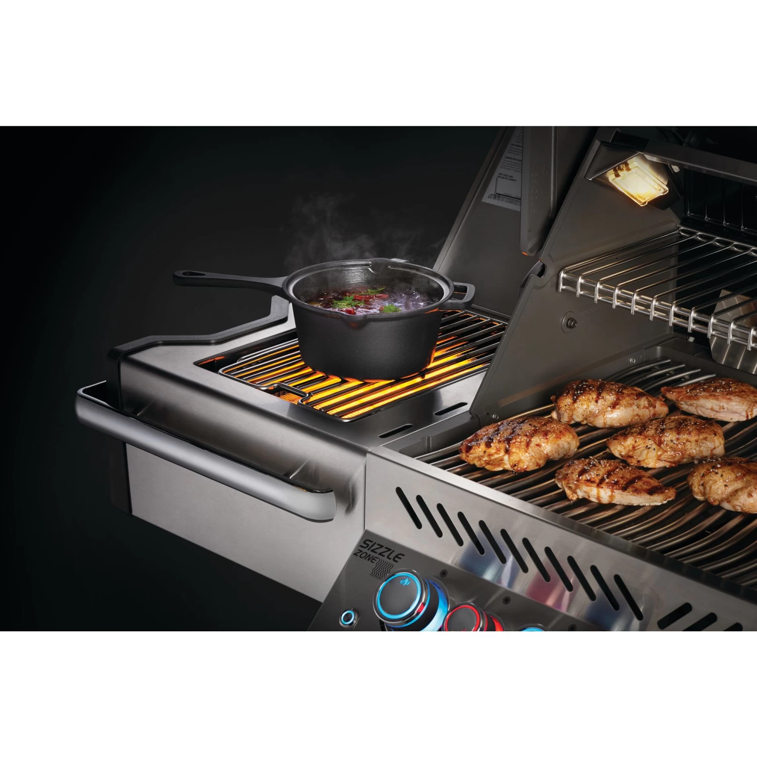 Napoleon 7-Inch Cast Iron Sauce Pan With Lid - Image 3