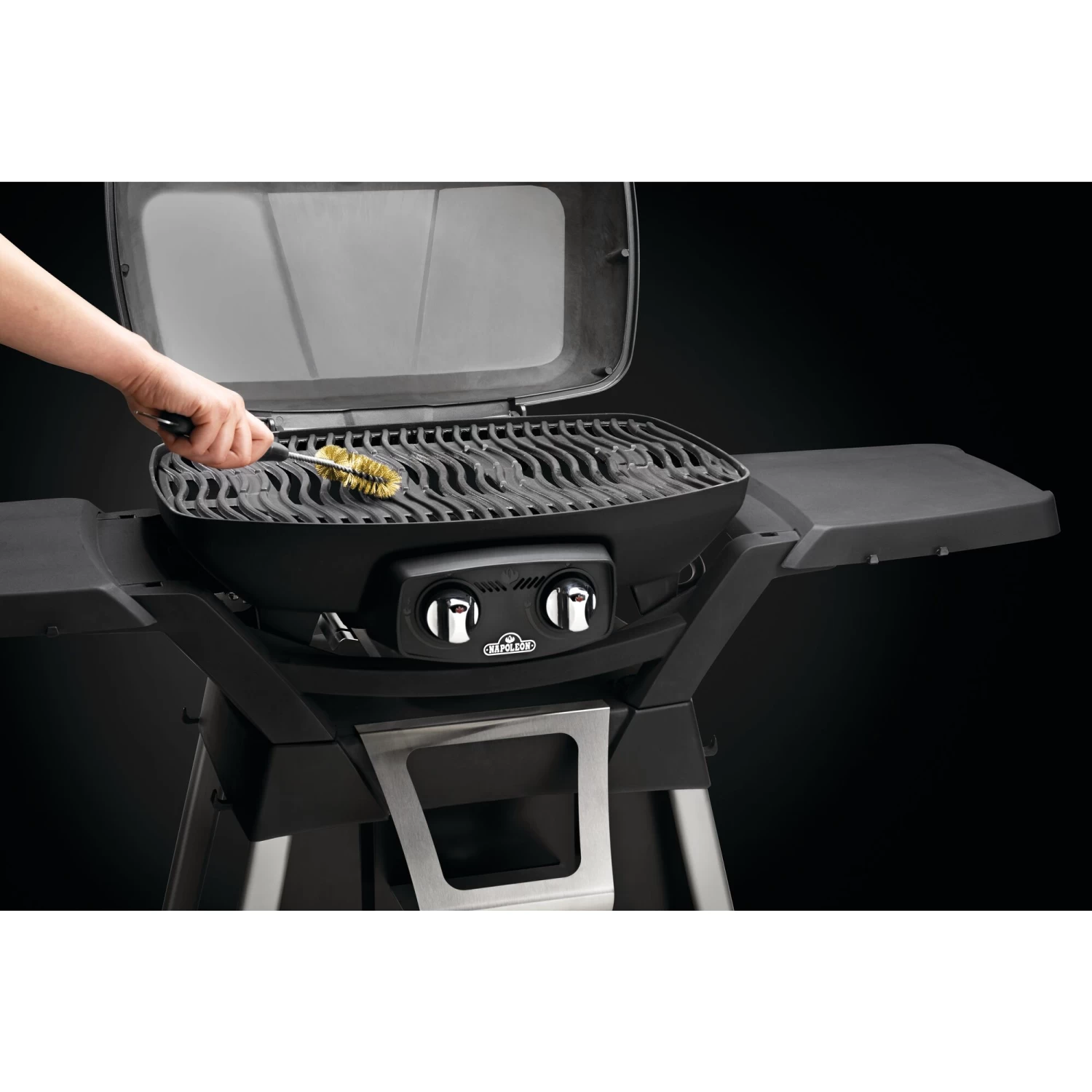 Napoleon Three Sided Grill Brush With Bottle Opener - Image 2