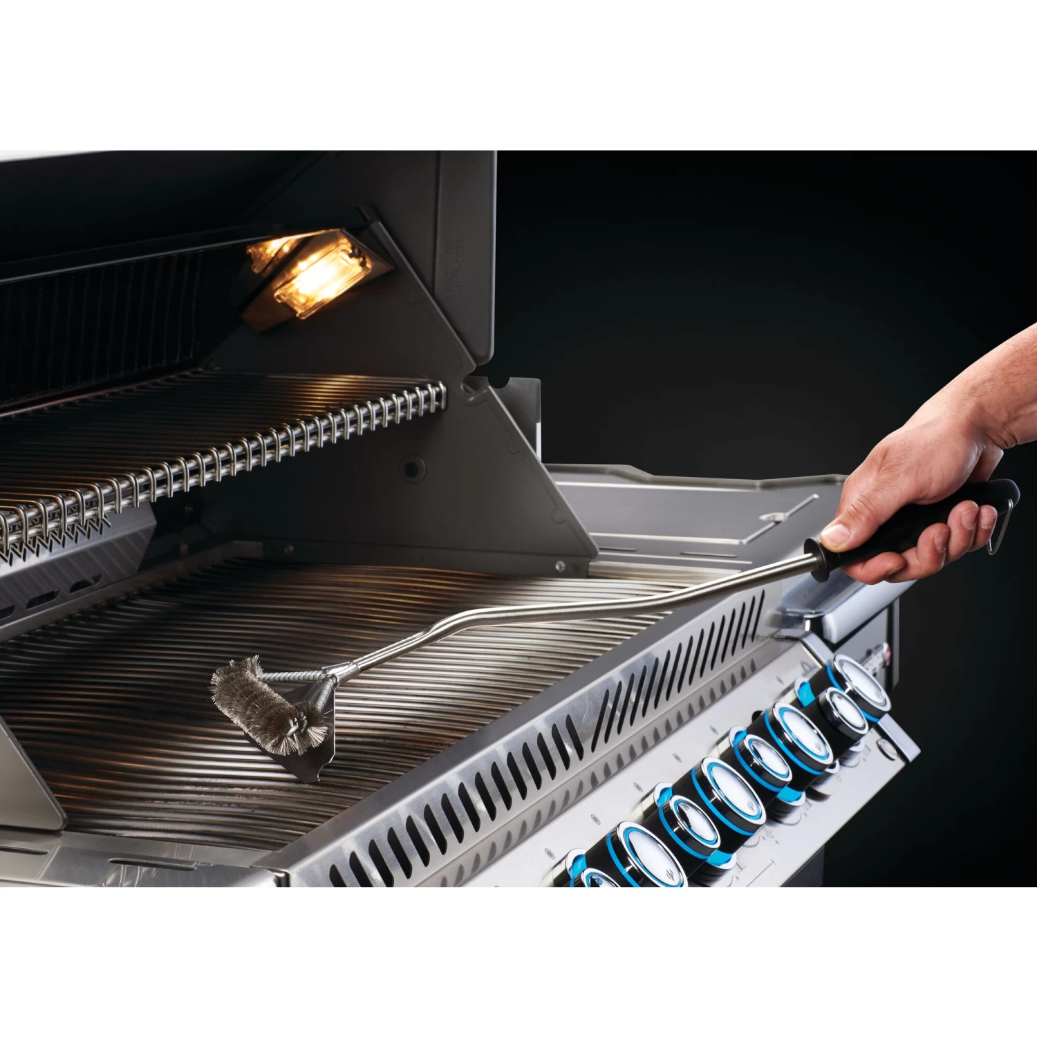 Napoleon Stainless Steel Extra Wide Grill Brush - Image 2