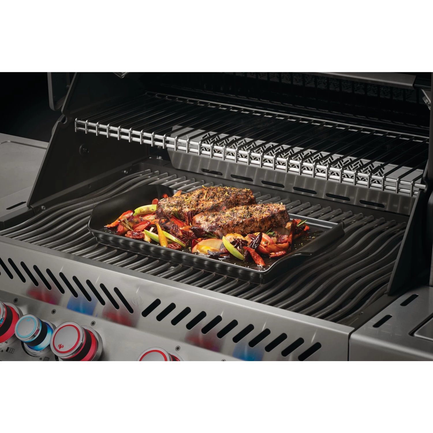 Napoleon Ceramic Roasting Pan And Beer Can Chicken Roaster Set - Image 4