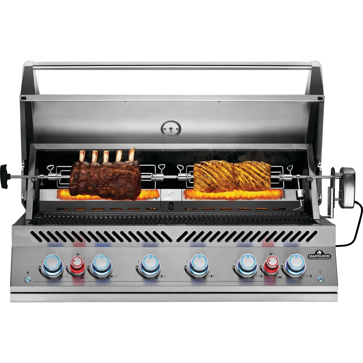 Napoleon Built-In 700 Series 44-Inch Propane Gas Grill With Dual Infrared Rear Burners - Stainless Steel
