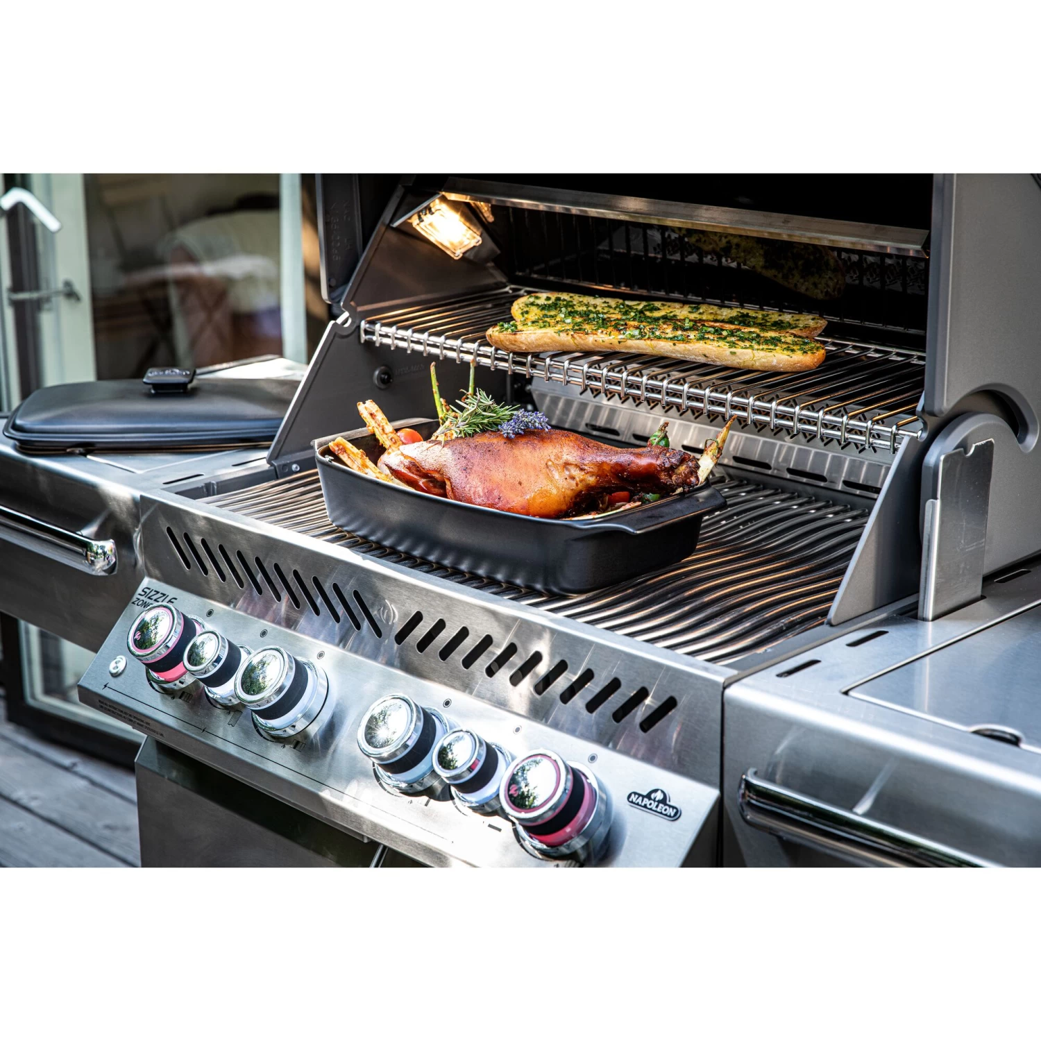 Napoleon Non-Stick Ceramic Casserole Dish With Lid - Image 4