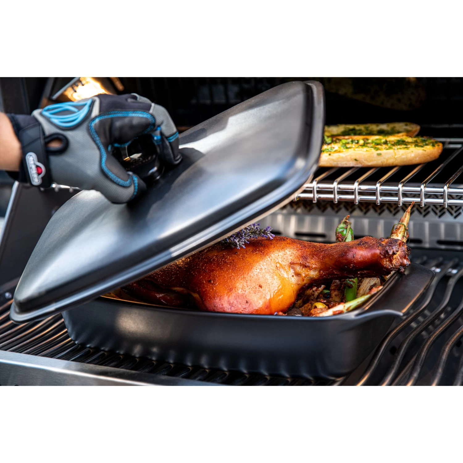 Napoleon Non-Stick Ceramic Casserole Dish With Lid - Image 5