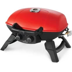 Napoleon TravelQ 285 Portable Propane Gas Grill With Griddle - Red