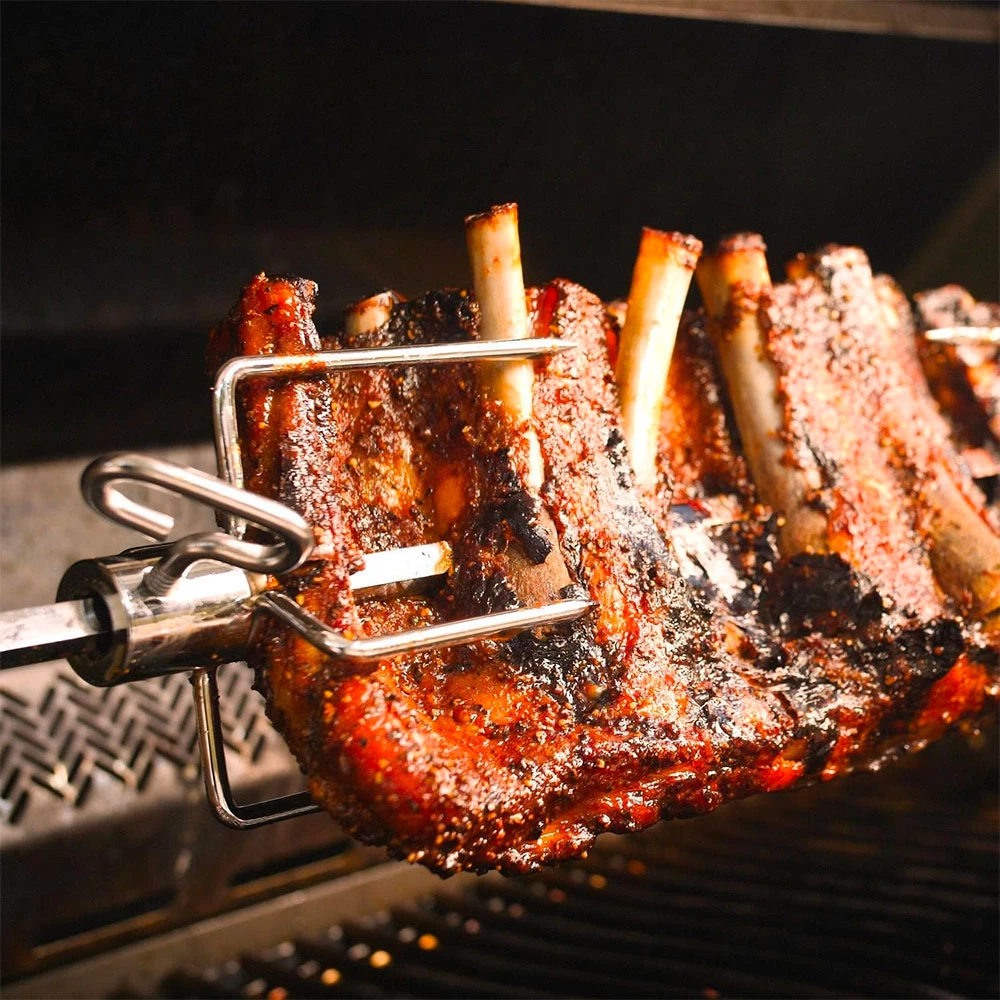 Napoleon Prestige 500 Built-in Natural Gas Grill With Infrared Rear Burner And Rotisserie Kit - Image 5