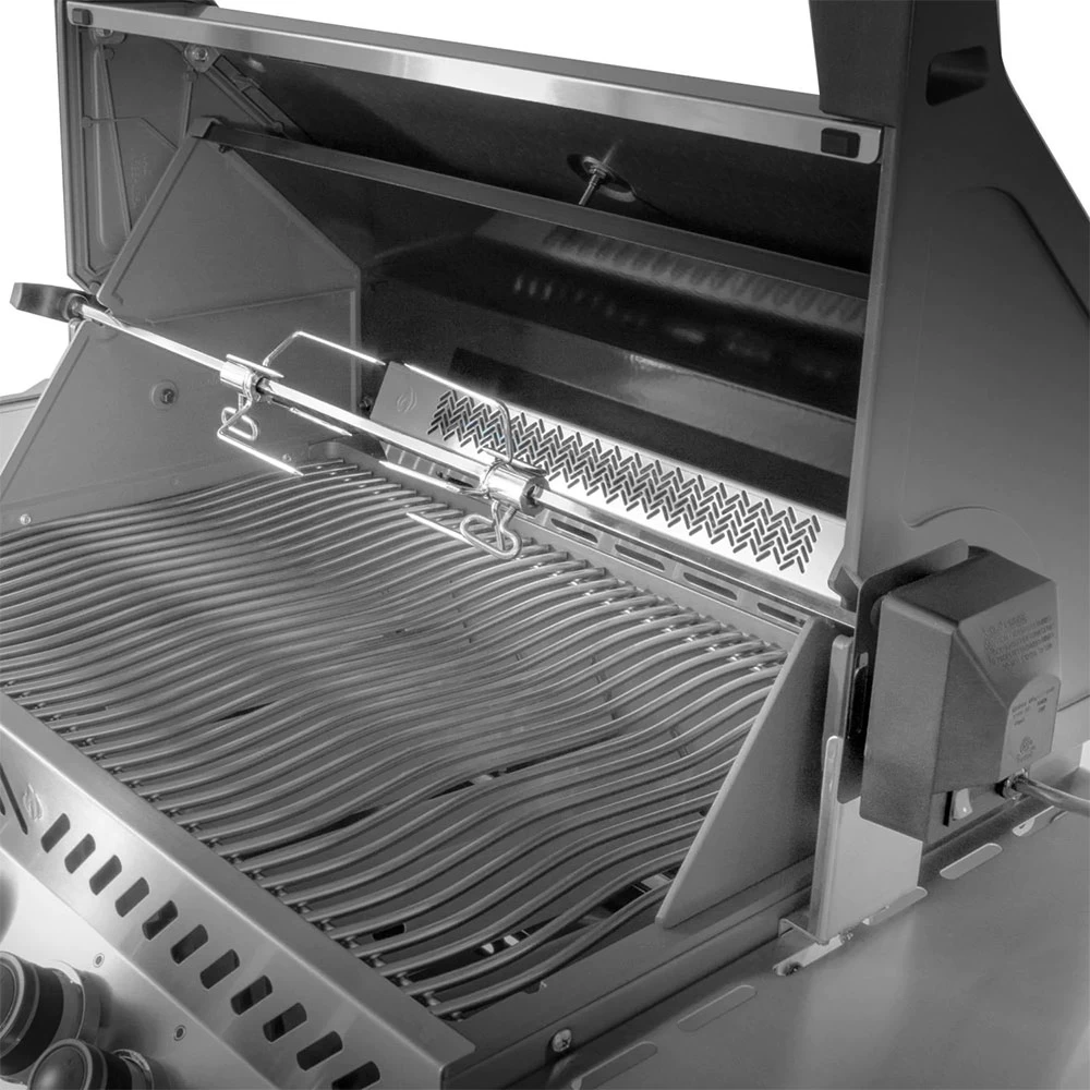 Napoleon Prestige 500 Built-in Natural Gas Grill With Infrared Rear Burner And Rotisserie Kit - Image 4