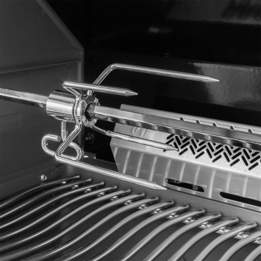 Napoleon Prestige 500 Built-in Natural Gas Grill With Infrared Rear Burner And Rotisserie Kit - Image 10