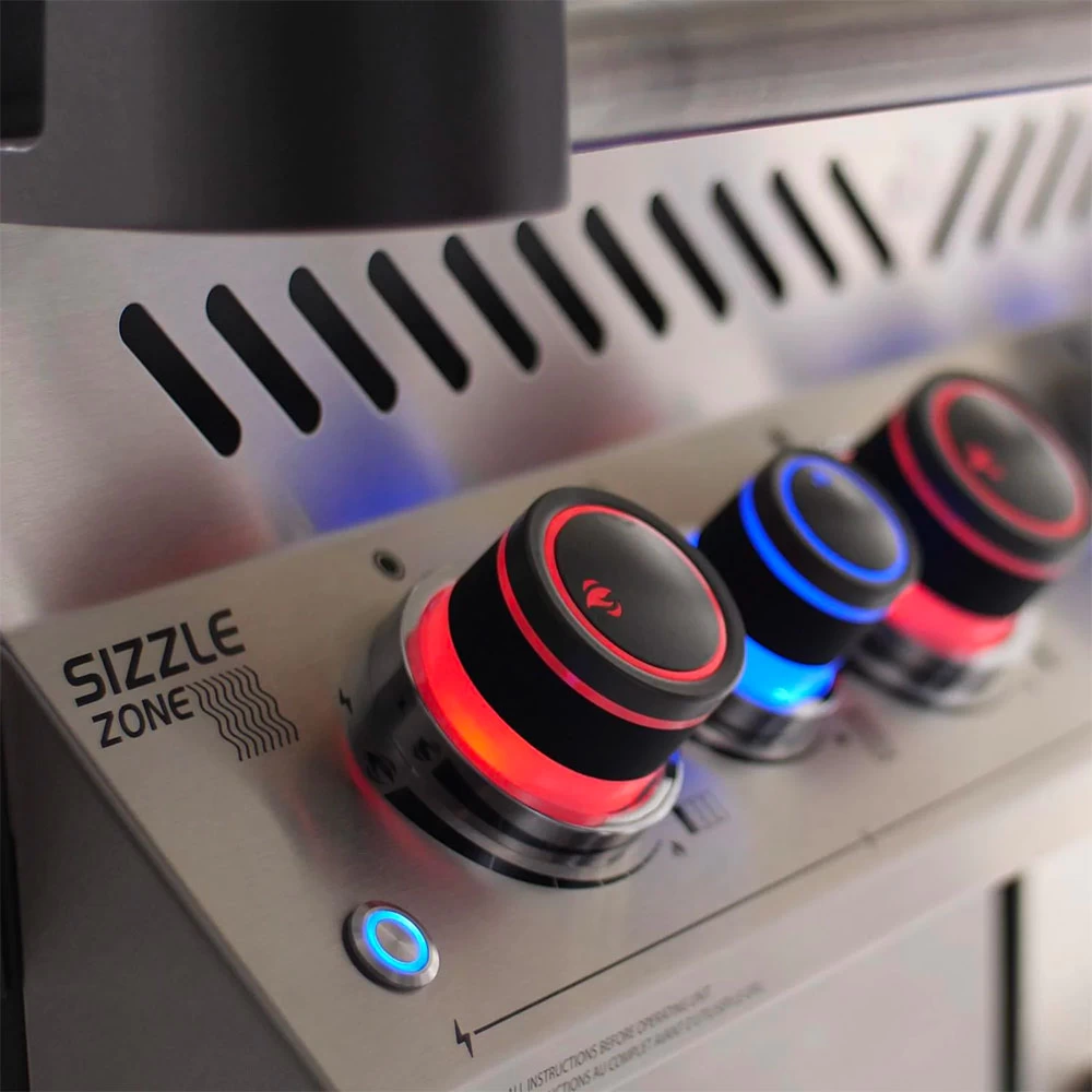 Napoleon Prestige 500 Propane Gas Grill With Infrared Rear Burner And Infrared Side Burner And Rotisserie Kit - Image 4