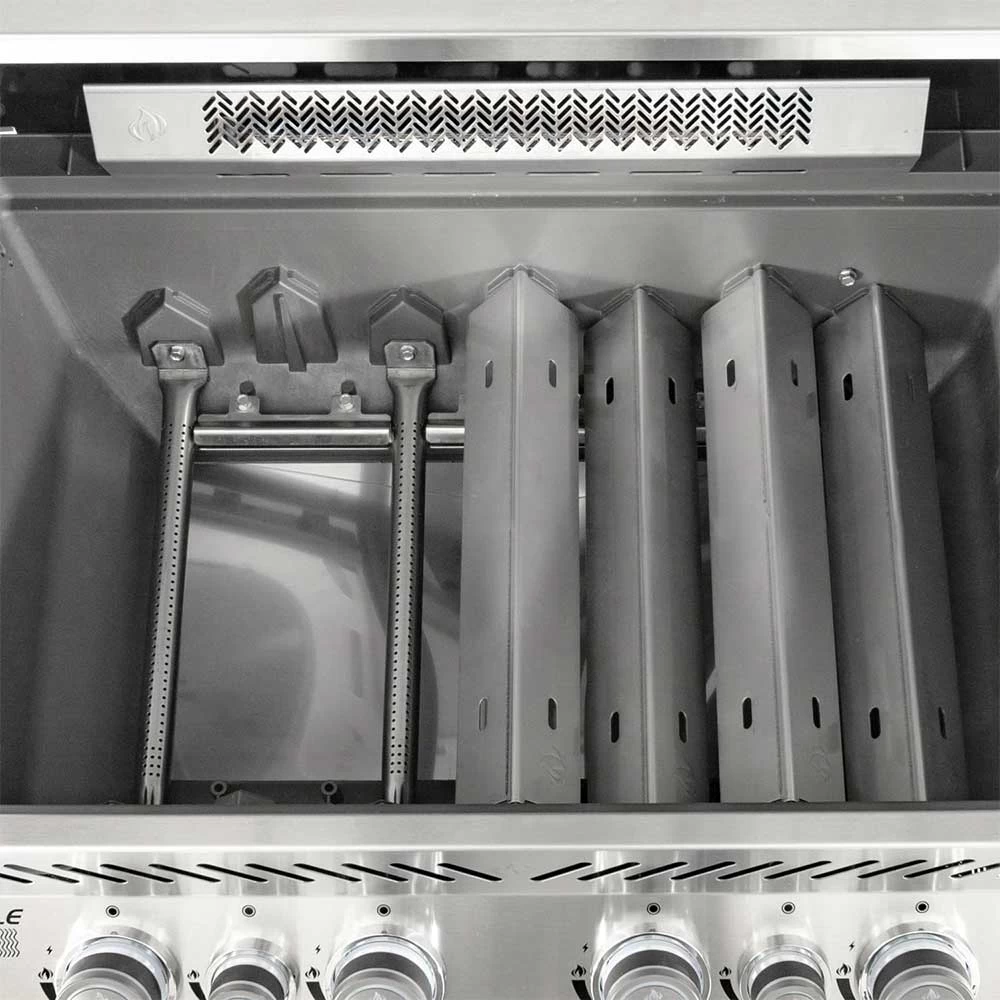 Napoleon Prestige 500 Natural Gas Grill With Infrared Rear Burner And Infrared Side Burner And Rotisserie Kit - Image 7