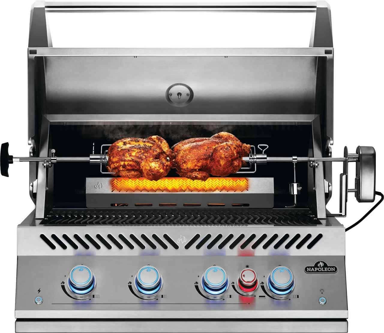 Napoleon Grills 32” 700 Built-In Gas Grill Head With Infrared Rear Rotisserie Burner - Image 4
