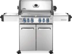 Napoleon Grills Prestige 500 Gas Grill With Infrared Side And Rear Burners, Stainless Steel