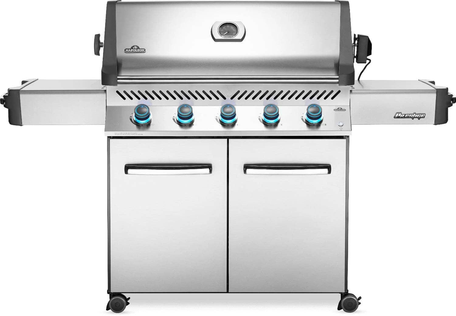Napoleon Grills Prestige 665 Gas Grill On Cart, Stainless Steel