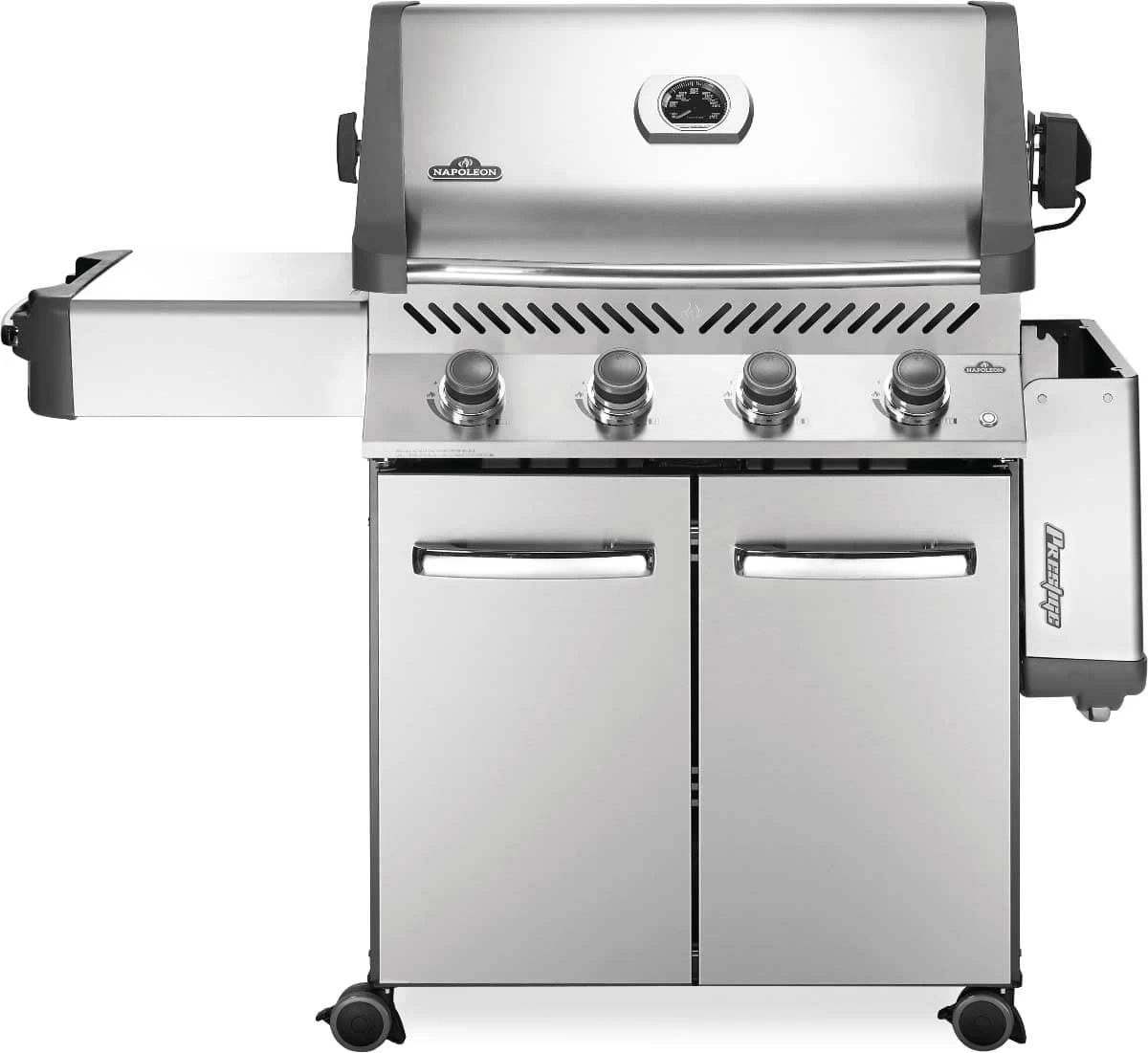 Napoleon Grills Prestige 500 Gas Grill On Cart, Stainless Steel - Image 3